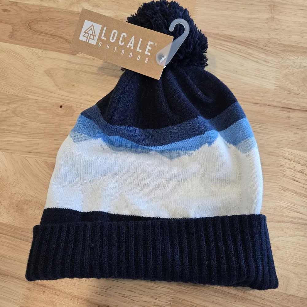 Colorado State Flag knitted‎ beanie Pom new with tags